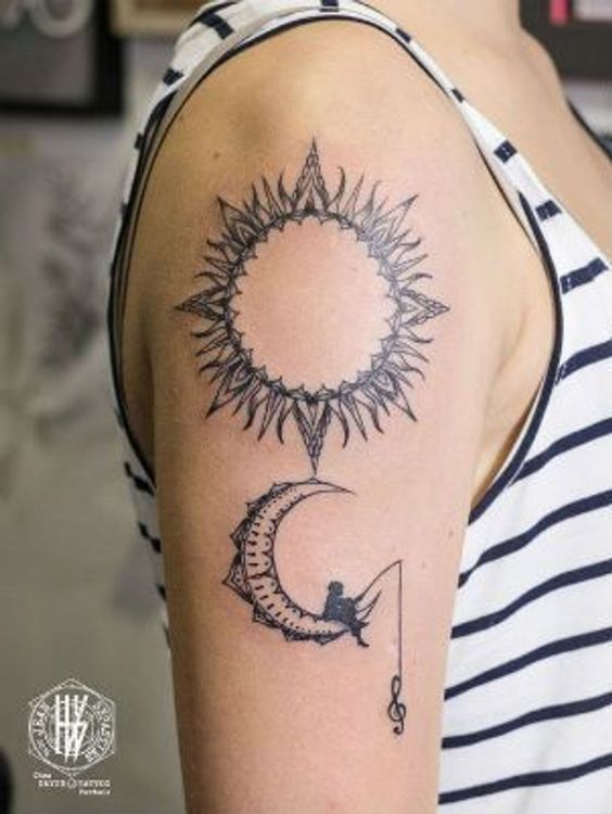 100 top idées de tatouages soleil 25