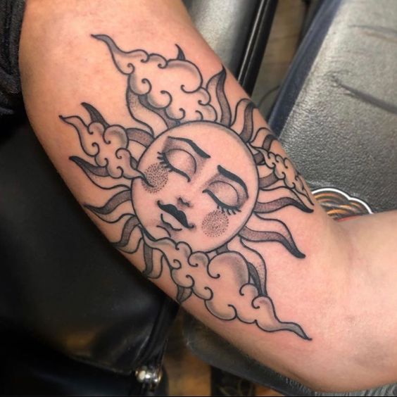 100 top idées de tatouages soleil 43