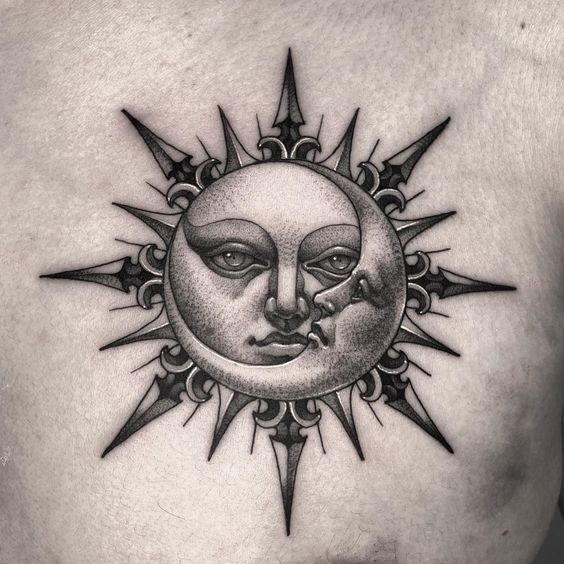 100 top idées de tatouages soleil 87