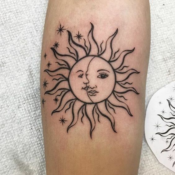 100 top idées de tatouages soleil 90