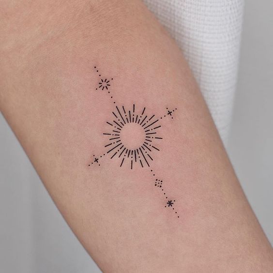 100 top idées de tatouages soleil 1
