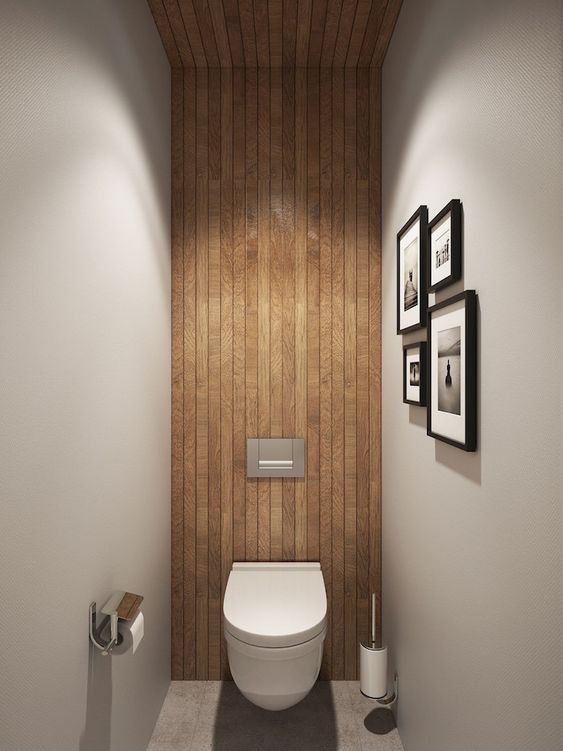 27 idées pour décorer les toilettes avec du bois 4