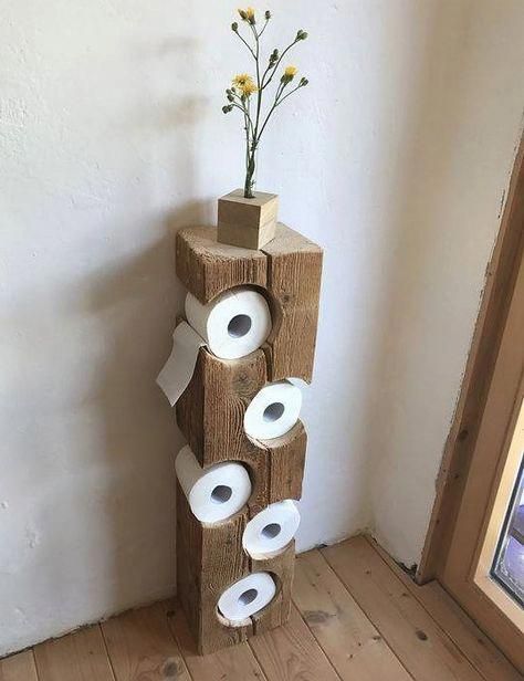 27 idées pour décorer les toilettes avec du bois 8