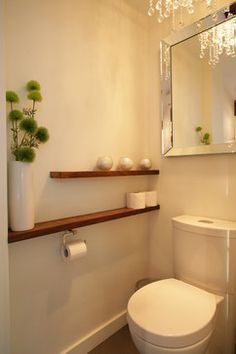 27 idées pour décorer les toilettes avec du bois 17