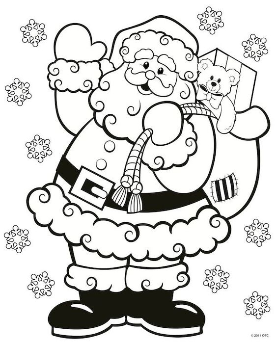 42 Dessins de Pères noël & Coloriages à Imprimer 38 42 Dessins de Pères noël & Coloriages à Imprimer 38