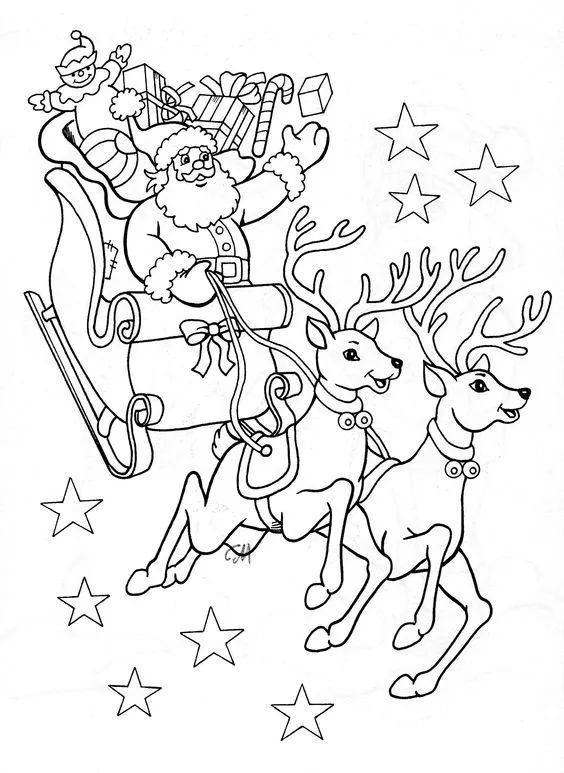 42 Dessins de Pères noël & Coloriages à Imprimer 42 42 Dessins de Pères noël & Coloriages à Imprimer 42