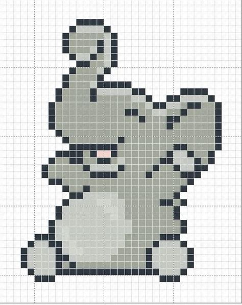 100 idées de Pixel Art Animaux faciles 2