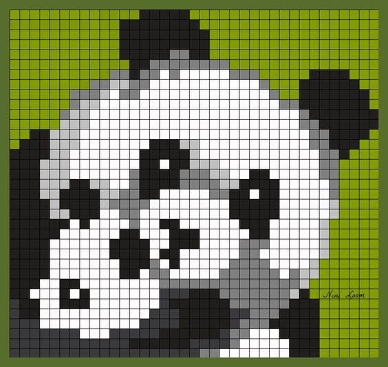 100 idées de Pixel Art Animaux faciles 104