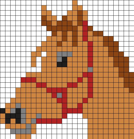 100 idées de Pixel Art Animaux faciles 13