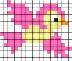 100 idées de Pixel Art Animaux faciles 112