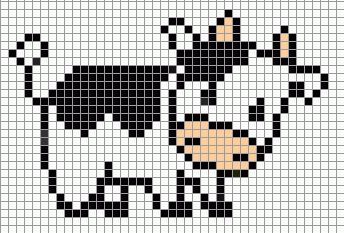 100 idées de Pixel Art Animaux faciles 14
