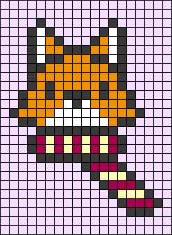 100 idées de Pixel Art Animaux faciles 16