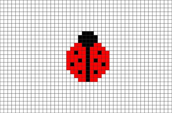 100 idées de Pixel Art Animaux faciles 33