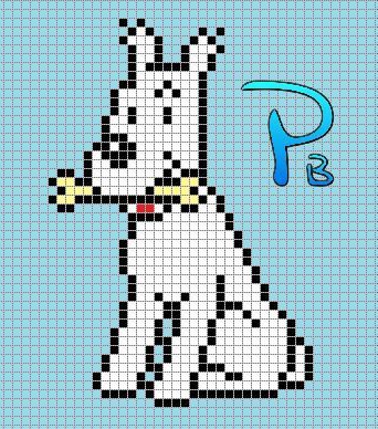 100 idées de Pixel Art Animaux faciles 35