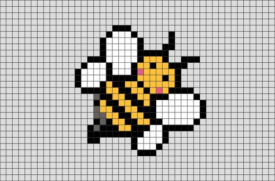 100 idées de Pixel Art Animaux faciles 39