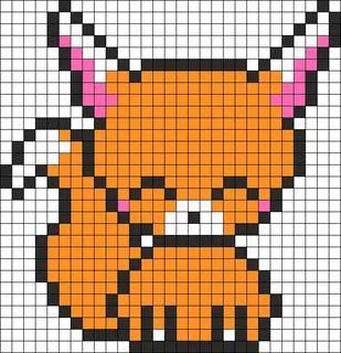100 idées de Pixel Art Animaux faciles 49