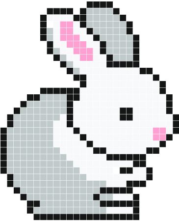 100 idées de Pixel Art Animaux faciles 61