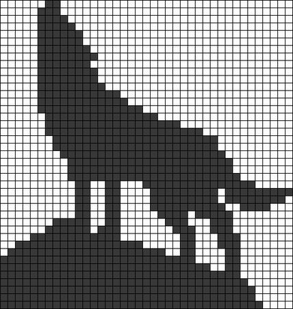 100 idées de Pixel Art Animaux faciles 69