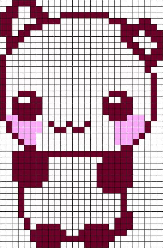 100 idées de Pixel Art Animaux faciles 76