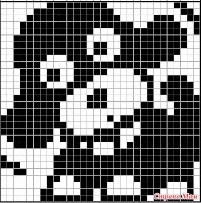 100 idées de Pixel Art Animaux faciles 78