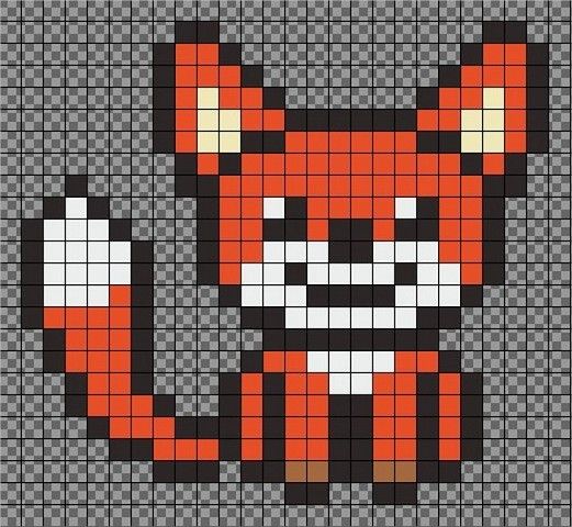 100 idées de Pixel Art Animaux faciles 81