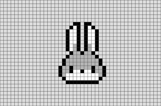 100 idées de Pixel Art Animaux faciles 87