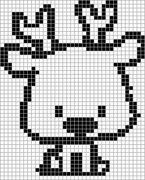 100 idées de Pixel Art Animaux faciles 92