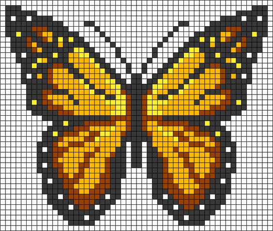 100 idées de Pixel Art Animaux faciles 96