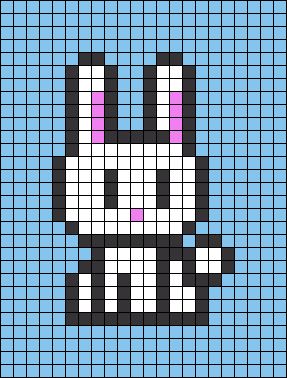 100 idées de Pixel Art Animaux faciles 99