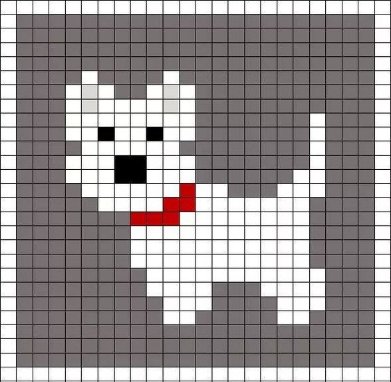 100 idées de Pixel Art Animaux faciles 100