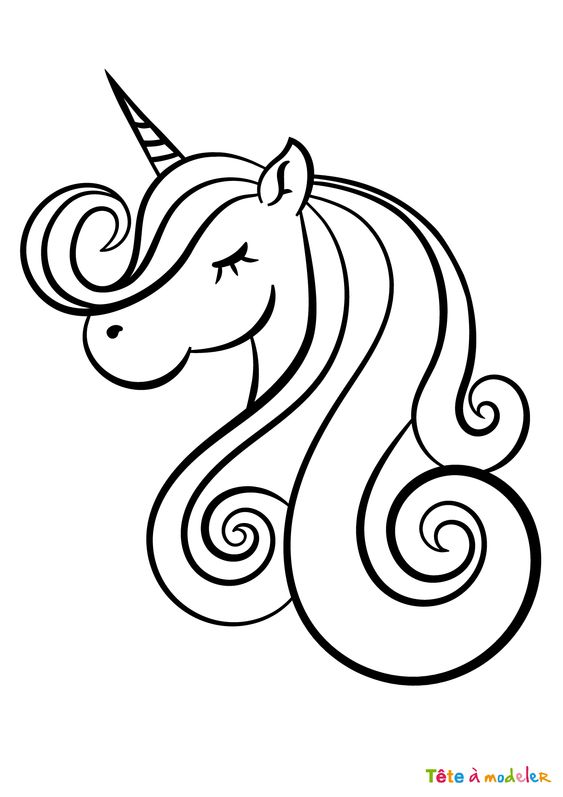 100 Top idées de coloriages licorne à imprimer 3