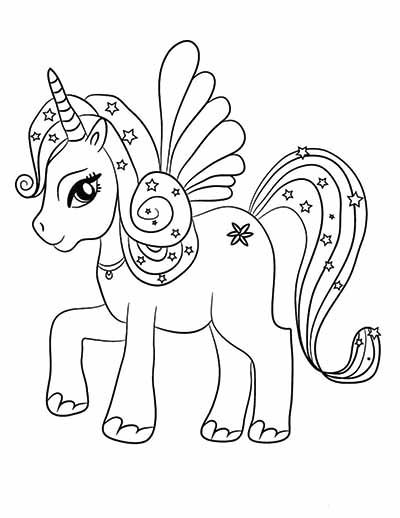 100 Top idées de coloriages licorne à imprimer 72