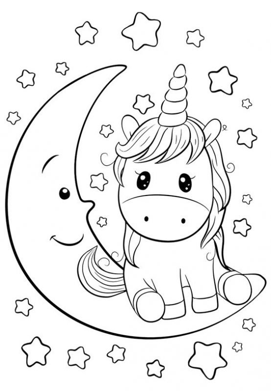 100 Top idées de coloriages licorne à imprimer 75