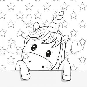 100 Top idées de coloriages licorne à imprimer 15