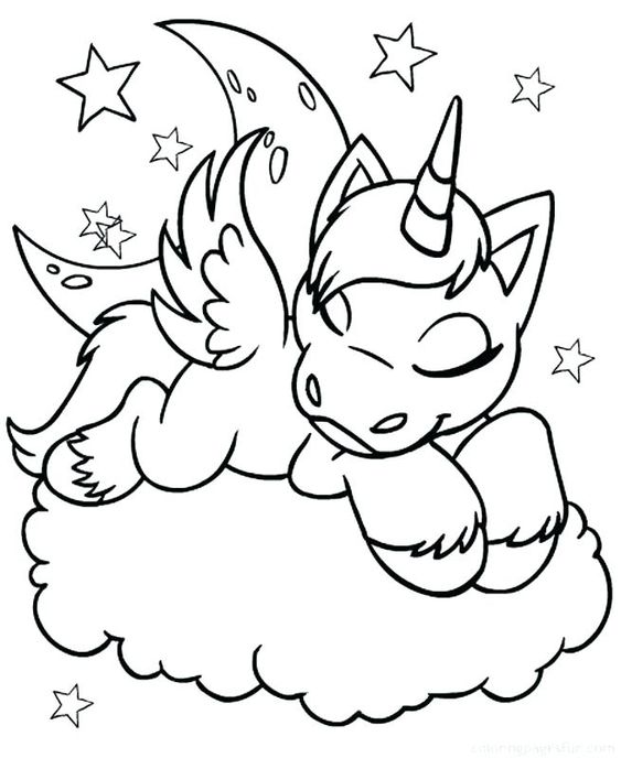 100 Top idées de coloriages licorne à imprimer 86