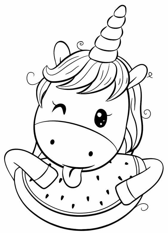 100 Top idées de coloriages licorne à imprimer 93