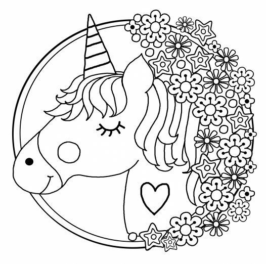 100 Top idées de coloriages licorne à imprimer 96