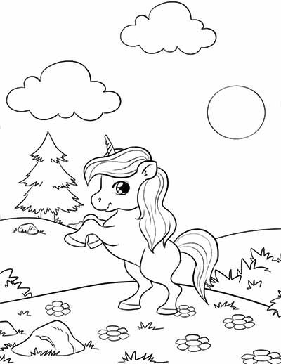 100 Top idées de coloriages licorne à imprimer 97