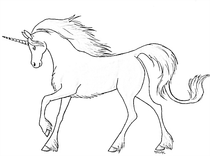 100 Top idées de coloriages licorne à imprimer 9