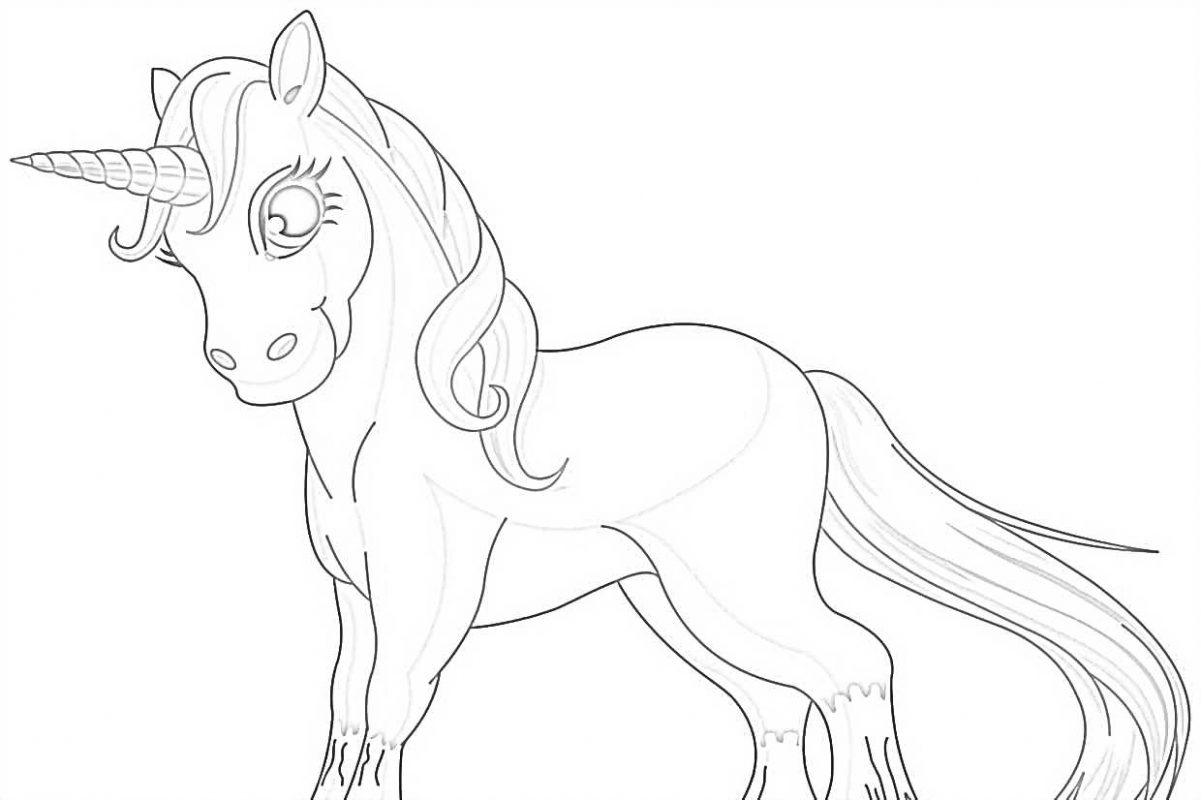 100 Top idées de coloriages licorne à imprimer 12