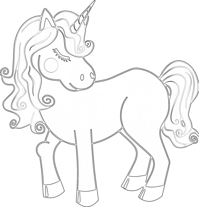 100 Top idées de coloriages licorne à imprimer 16