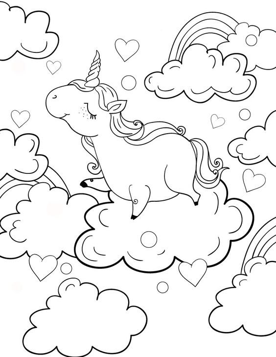 100 Top idées de coloriages licorne à imprimer 27