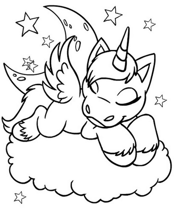 100 Top idées de coloriages licorne à imprimer 28