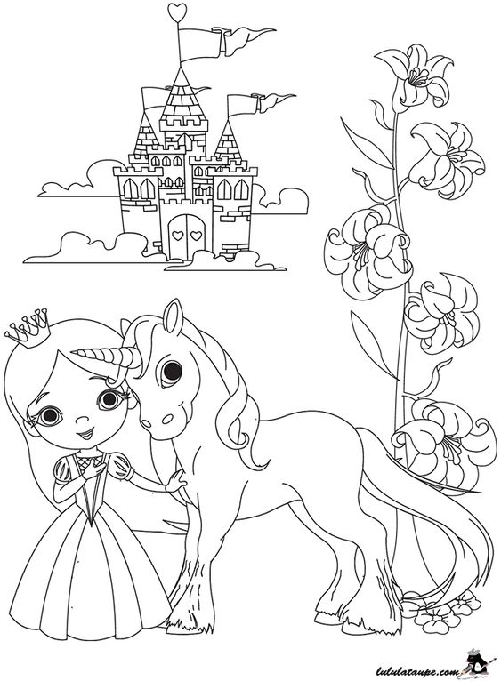 100 Top idées de coloriages licorne à imprimer 29