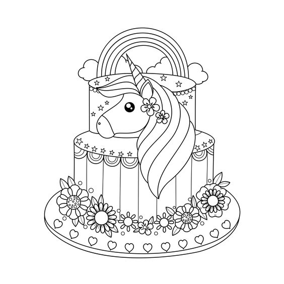 100 Top idées de coloriages licorne à imprimer 31