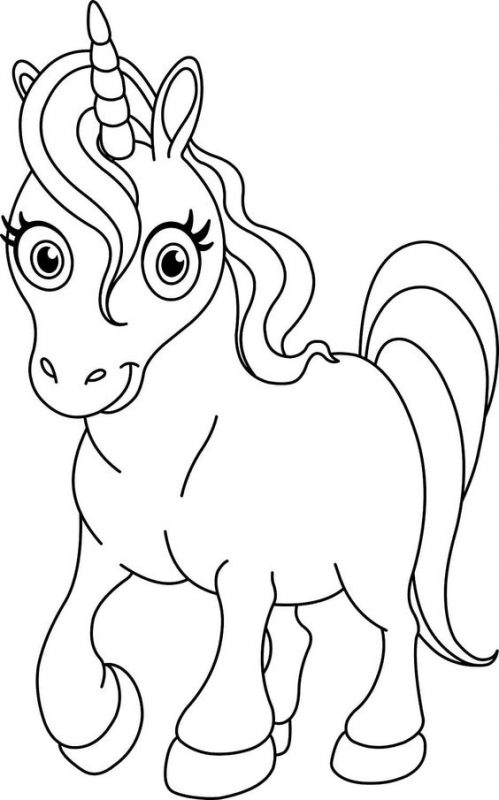 100 Top idées de coloriages licorne à imprimer 35