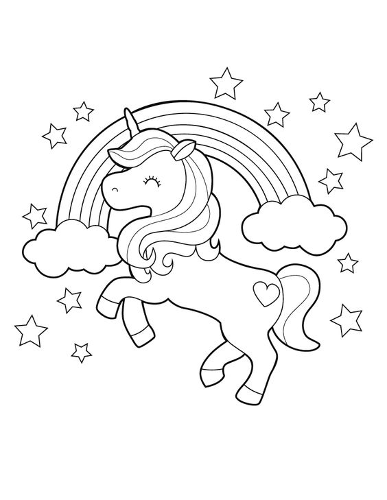 100 Top idées de coloriages licorne à imprimer 37