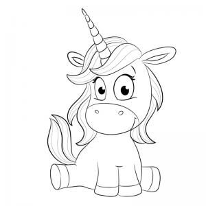 100 Top idées de coloriages licorne à imprimer 39