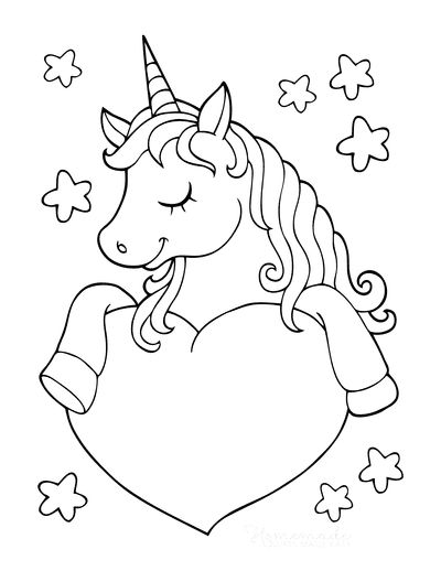 100 Top idées de coloriages licorne à imprimer 44