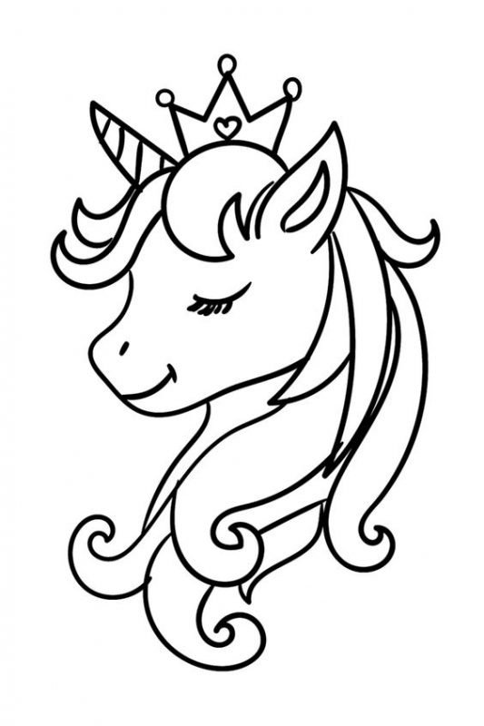 100 Top idées de coloriages licorne à imprimer 49